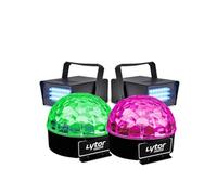 Pack EFFET FIESTA 2 SIXMAGIC + 2 LED STROBE BLANC