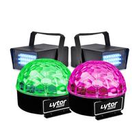 Pack EFFET FIESTA 2 SIXMAGIC + 2 LED STROBE BLANC