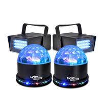 Pack EFFET FIESTA 2 SUNMAGIC + 2 LED STROBE BLANC