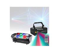 Pack Effet Laser LZR200RGB-MULTI Ibiza - Jeu de Lumière LED8-MINI Soirée Ambiance Animation Discothèque Club Bar Musique