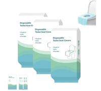 Pack Einweg-Toilettensitzbez Étanche, Avec Languettes Adhésives (3set) | Taille étendue, protection double couche, dos adhésif antidérapant, pour les voyages et les toilettes publiques.
