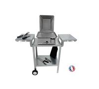 PLANCHAELEC - Plancha Electrique LUX 830-3600W - Plaque De Cuisson - Inox - 3 Thermostats Réglables - Made In France - L83 X P45 X H20 cm