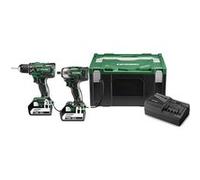 Pack électroportatif 2 machines 18 V (DS18DBSL + WR18DBDL2) + 2 batteries 5Ah + chargeur en coffret HITCASE - HIKOKI - KC18DPLWDZ G