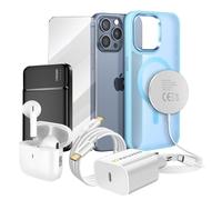 Pack Elite pour iPhone 15 Pro Max Coque, Verre, Chargeur, Batterie Externe, ,