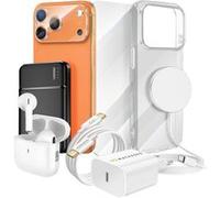 Pack d'accessoires - MAYAXESS - iPhone 17 Pro - Coque MagSafe - Batterie 5000mAh - Écouteurs Bluetooth 5.3