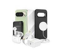 Pack Elite pour Pixel 10 Pro Coque, Verre, Chargeurs, Batterie externe, Magsafe, Ecouteurs Bluetooth (7 pièces) Noir