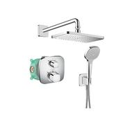 Pack encastré avec mitigeur thermostatique Ecostat E chromé