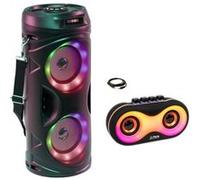 Pack Enceinte Enfant Lumineuse LEDS Sur Batterie Bluetooth USB SD FM PARTY TEEN-VIBE - Enceinte Lumineuse LEDS Bluetooth PARTY-OWL