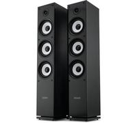 Pack Enceinte HiFi Colonnes 3-Way Home Cinema 400W Haut Parleur Bassreflex Bois