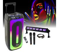 Pack Enceinte portable sur batterie Karaoke USB Bluetooth MS-MAGIC-SOUND1000 TWS 1000W 2 Micros - Barre LED UV - Soirée DJ Noir https://www.fnac.com/mp50226508/Pack-Enceinte-portable-sur-batterie-Karaoke-USB-Bluetooth-MS-MAGIC-SOUND1000-TWS-1000W-2-Micros-Barre-LED-UV-Soiree-DJ?oref=a1e33d2d-f0a3-4997-6dee-7792fbcf53c7