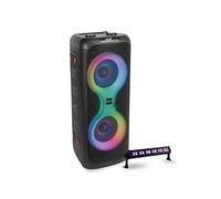 Pack Enceinte sans fil Bluetooth sur batterie 700W USB TWS Ibiza Sound COLUMBA700 - Barre Lumière UV LED-UVBAR6 - Sono DJ Portable