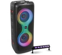 Pack Enceinte sans fil Bluetooth sur batterie 700W USB TWS Ibiza Sound COLUMBA700 - Barre Lumière UV LED-UVBAR6 - Sono DJ Portable Noir