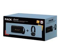 Pack Enceinte sans fil Marshall Bluetooth Middleton Black & Bras + Casque sans fil Major Noir Noir