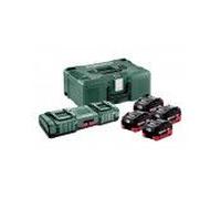 Pack Energ18 SANS FIL Pack 4 Batteries 18 volts LIHD Chargeur duo ultra rapide 4 x 5,5 Ah LiHD, ASC 145 duo, coffret Metaloc