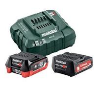 Pack énergie 12V batterie 4Ah + batterie 2Ah + chargeur - METABO - 685302000 Noir G