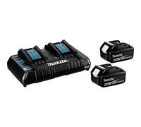 Pack Énergie 18 V Li-Ion (2x6,0 Ah) avec chargeur double dans MAKPAC - MAKITA 198077-8
