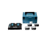 Pack Énergie MAKITA 18V Li-Ion 3.0 Ah - 4 batteries + 1 chargeur double + coffret MAK-PAC - 197720-6