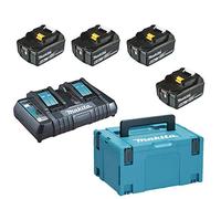Pack énergie 18V Li-Ion (4x6,0 Ah) avec chargeur double dans MaKPac - MAKITA 198091-4