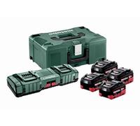 Pack énergie 18V METABO 4 Batt.5,5 Ah LiHD + Charg. ASC 145 duo + coffret MetaBox - 685180000
