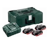 Pack énergie 18V - METABO - avec 3 Batteries 4,0 Ah LiHD - Chargeur ASC 55 - coffret MetaBox - 685133000 G