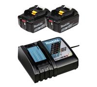 Pack Énergie 2 batteries 5,0 Ah BL1850B + 1 chargeur rapide DC18RC MAKITA - en carton