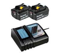 Pack Énergie 2 batteries 6,0 Ah BL1860B + 1 chargeur rapide DC18RC MAKITA - en carton