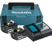 Makita Pack énergie (2x3,0 Ah) avec Chargeur Simple et Coffret Makpac 197952-5