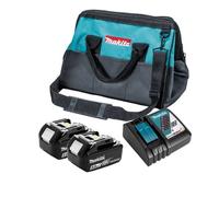 Pack énergie (2x5,0 Ah) avec chargeur simple dans un sac - MAKITA DLXCBO061