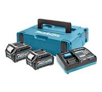 Pack énergie 40V max XGT Lithium-Ion 2 batteries 2,5Ah + chargeur + coffret MAKPAC - MAKITA - 191J81-6 G