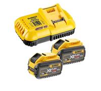 Pack 2 batteries FLEXVOLT 54V 9Ah + 1 chargeur en boite carton - DEWALT - DCB118X2