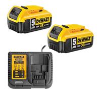 Pack ÉNERGIE DEWALT 2 Batteries 5,0 Ah 18V DCB184-XJ et un chargeur DCB115-XJ