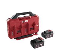 Pack énergie FLEX 18-55 Duo SP chargeur double CA SP et 2 batteries 5Ah 18V