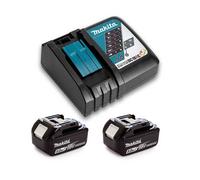 Makita Power Source Kit Li 18,0V 5Ah avec chargeur et 2 batteries - 197570-9