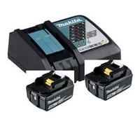Pack énergie Makita Liion 2 batteries BL1850B 5 Ah chargeur DC18RC 12 V