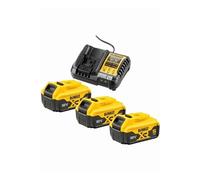 DeWalt Pack énergie DCB1104P3-QW - 3 batteries 18V 5.0Ah + chargeur universel 12V/18V