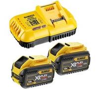 Pack 2 batteries XR Flexvolt 18V/54V 12Ah/4Ah Li-Ion + chargeur rapide