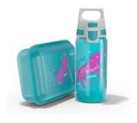 Pack enfant boîte à gouter 1L et gourde 0.5L SIGG VIVA School Set Unicorn - Fabriqués en Allemagne Bleu G