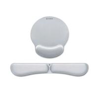 Pack ergonomique tapis de souris et repose-poignet - SUBBLIM - Mousse à mémoire de forme - Antidérapant - 440x80x20 mm