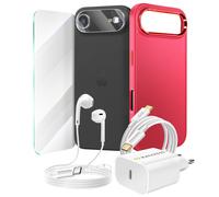 Pack Essentiel pour iPhone 17 Air Coque, Verre, Chargeurs, écouteurs (6 pièces)