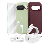 Pack Essentiel pour Pixel 10 Pro Coque, Verre, Chargeurs, écouteurs (5 pièces),