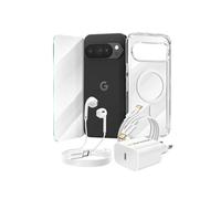 Pack Essentiel pour Pixel 10 Pro Coque, Verre, Chargeurs, écouteurs (5 pièces) Transparent