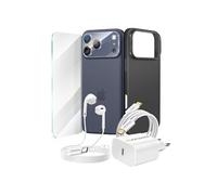 Pack d'accessoires - MAYAXESS - iPhone 17 Pro Max - Coque MagSafe - Chargeur rapide 20W - Écouteurs USB-C