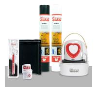 Pack Essentiel Siser Baby Press - Comprend une mini-presse à chaud, 5 rouleaux de vinyle thermocollant EasyWeed ainsi que des accessoires d'application et de transfert.