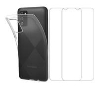 Pack ESSENTIELB Samsung A03s Coque + Verre trempé x2