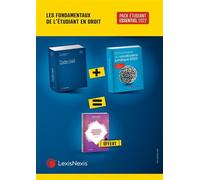 Pack étudiant essentiel 2022 Comprenant : le code civil 2022, le dictionnaire du vocabulaire juridique 2022 et le petit guide de l'étudiant en droit - Collectif - LexisNexis - Coffret - Etude