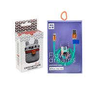 Pack étui Airpods Crochet Bill + câble de données USB-Lightning Flower Dreams