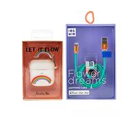Pack étui Airpods Let it Flow + câble de données USB-Lightning Flower Dreams