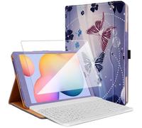 Pack étui clavier KARYLAX + verre trempé pour Samsung Galaxy Tab S6 Lite (2022) - Blanc