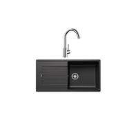 Pack évier anthracite + mitigeur chrome 100cm 528427