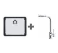 Pack évier inox + mitigeur chromé 803441SBVL